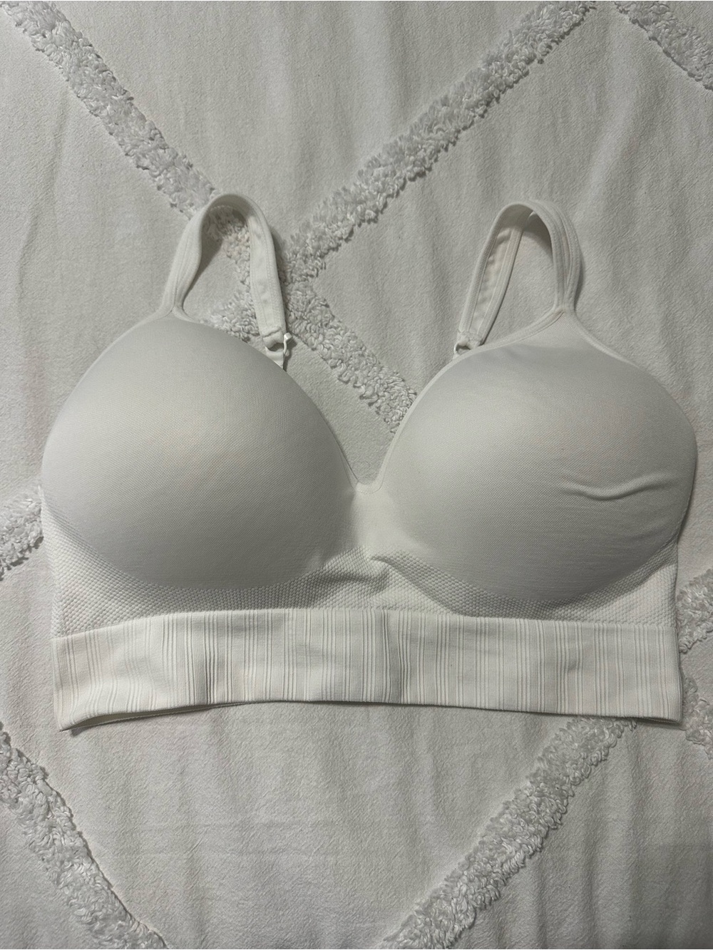 Avia White Padded Seamless Bralette